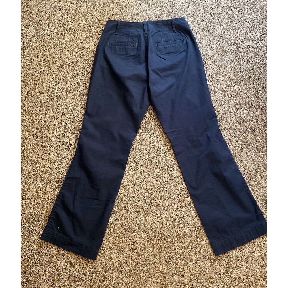 Eddie Bauer Women's Navy Blue Stretch Straight Leg Pants - Size 8 - Picture 5 of 10